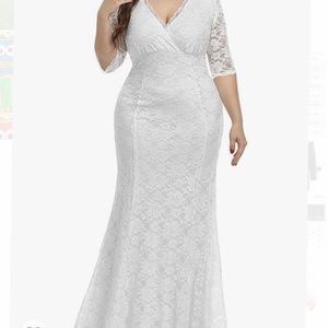 Women's Plus Size Wedding Gown Evening dress